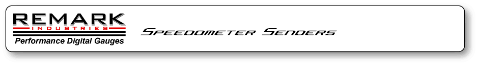 Speedometer Senders
